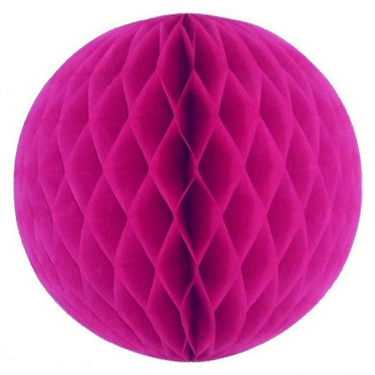 Cerise Honeycomb Tissue Ball