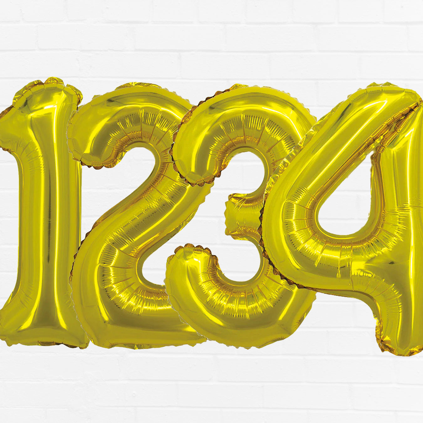 Zurchers.com Gold Number Balloon Collection.