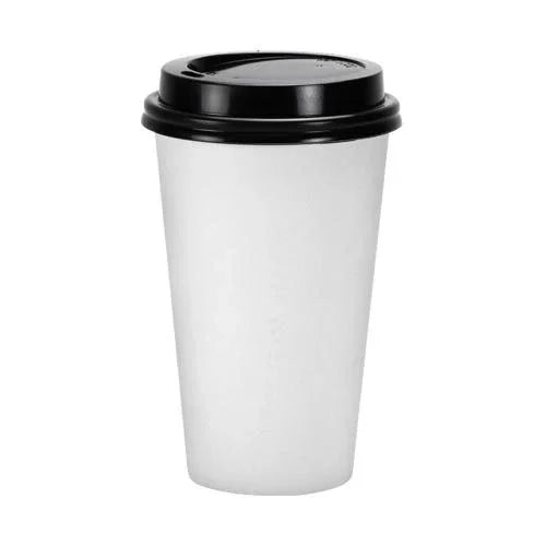 Premium Paper Coffee Cups With Lids 16 oz. | 60 ct