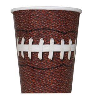 Football Party Paper Cups 9 oz. | 8 ct