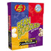 Jelly Belly Bean Boozled box with blue, red, yellow, and purple sections featuring the product name and warning about weird and wild flavors, 1.6 oz net weight.