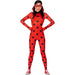 A women wearing a Adult Miraculous Ladybug Costume.