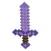 An Enchanted Purple Minecraft Sword.