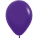 Single violet latex balloon with a glossy finish and tied neck, displayed against a white background.