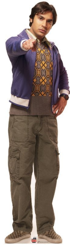 Rajesh Koothrappali - Big Bang Theory Lifesize Standup *Made to order-please allow 10-14 days for processing*