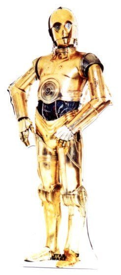 C-3PO Lifesize Standup  *Made to order-please allow 10-14 days for processing*