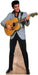 Life-size cardboard standup of a man in a light blue jacket and black pants holding an acoustic guitar with a black collar detail.