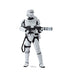 White and black armored stormtrooper figure holding a blaster rifle, standing against a white background.