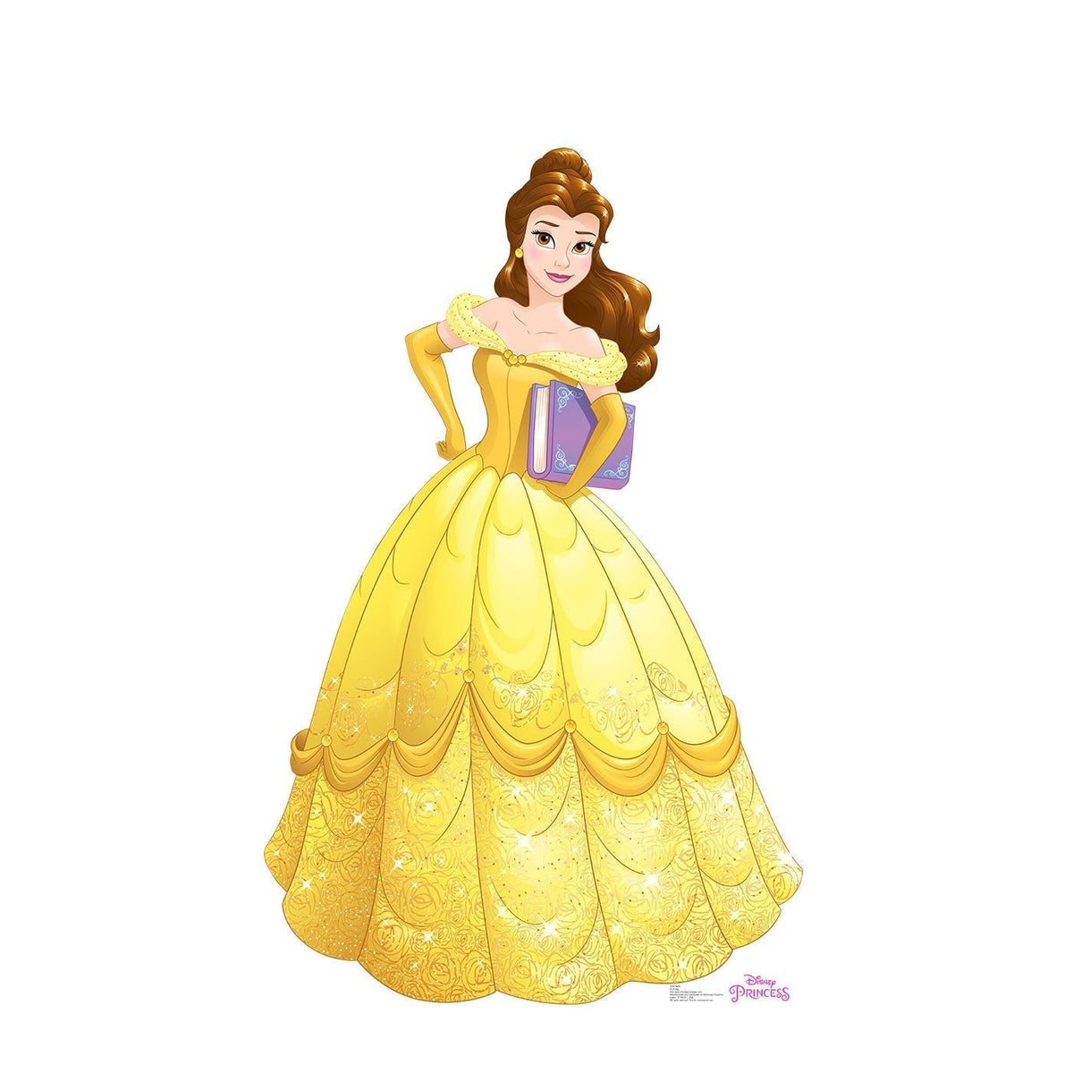 Disney Holiday Belle Cardboard Cutout
