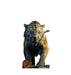 Life-size cardboard standup of Shere Khan the tiger from Disney's The Jungle Book, featuring detailed orange and black stripes with a fierce expression.