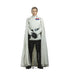 Man in cream-colored Imperial officer uniform with cape, black gloves, and belt stands against white background.