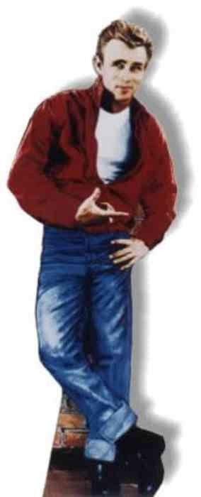 James Dean Red Jacket Lifesize Standup *Made to order-please allow 10-14 days for processing*