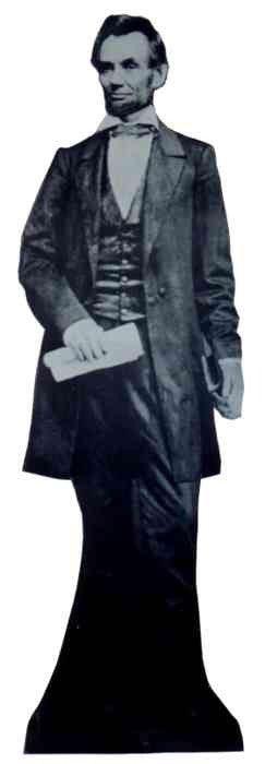President Abraham Lincoln Lifesize Standup *Made to order-please allow 10-14 days for processing*