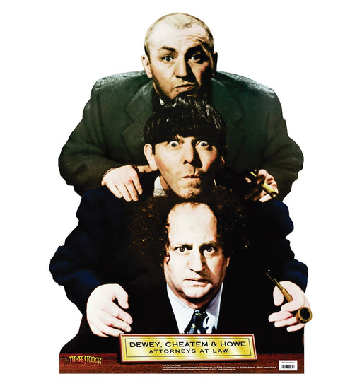 Three Stooges - Dewey, Cheatem, And Howe Lifesize Standup *Made to order-please allow 10-14 days for processing*