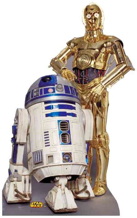R2-D2 and C-3PO Lifesize Standup  *Made to order-please allow 10-14 days for processing*