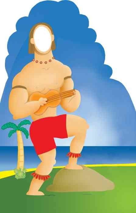 Hawaiian Guy Lifesize Stand-In *Made to order-please allow 10-14 days for processing*