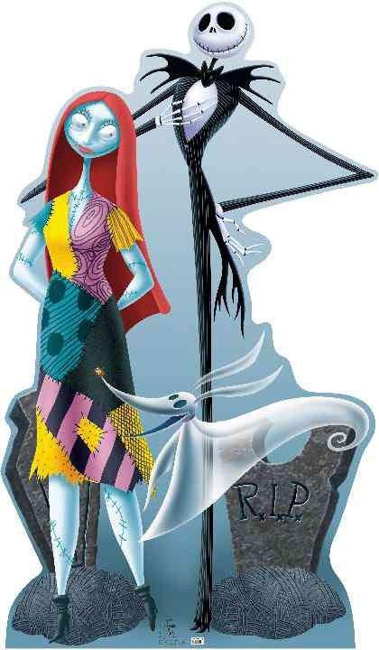 Jack, Sally, and Zero Lifesize Standup *Made to order-please allow 10-14 days for processing*