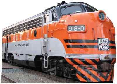 Western Pacific 918D Train Cardboard Standup *Made to order-please allow 10-14 days for processing*