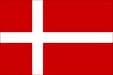 Danish flag featuring a red field with a white Nordic cross, measuring 5 feet by 3 feet.