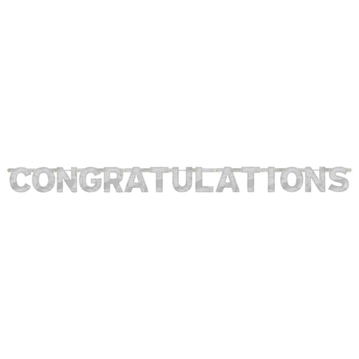 Congratulations - Large Foil Letter Banner | 1ct