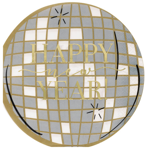 New Year's Disco Beverage Napkins | 16 ct