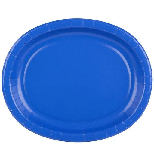 Cobalt Blue Oval Platter 12" | 8 ct