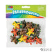Colorful Zoo Animal Paratroopers toy set containing twelve small animal figurines in orange, yellow, brown, and green with attached parachutes in packaging.