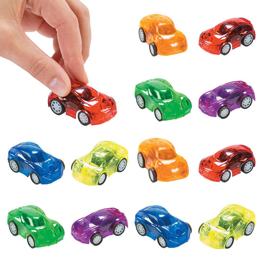 Transparent Pullback Cars Large Pack | 12ct