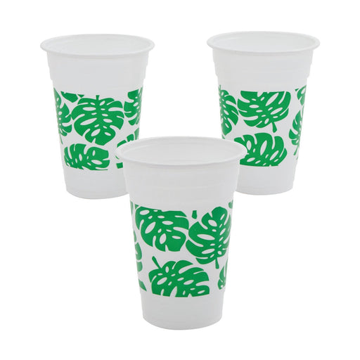 Palm Leaf Plastic Cup 16oz | 24ct