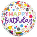 Mighty Birthday Dots Mylar Balloon, 21"