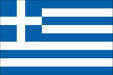 Greek flag featuring a blue cross on white background with nine alternating blue and white horizontal stripes.