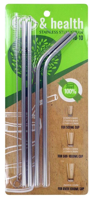 Stainless Steel Straw | 4 ct
