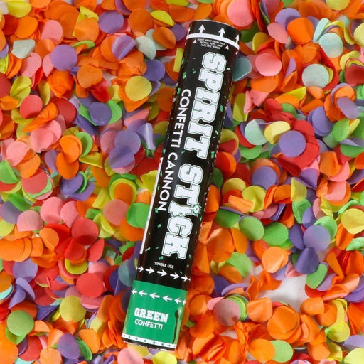 Spirit Stick Confetti Cannon Orange, 12" | 1ct