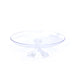 Product photo of Plastic Round Cake Stand 10¼" - Clear — a Portofino party product shown on a plain background.