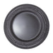 Product photo of Eyelet Plastic Charger Plate 13" - Black — a Portofino party product shown on a plain background.