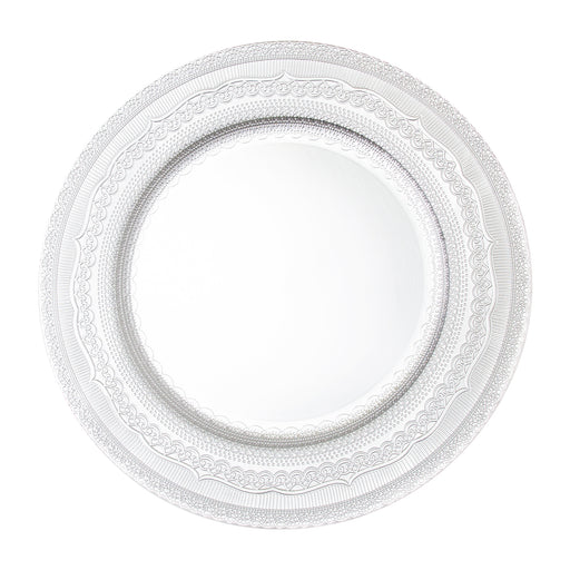 Eyelet Plastic Charger Plate 13" - Silver | 1ct
