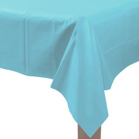 Caribbean Blue Rectangular Table Cover 54" x 108" | 1 ct