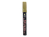 Black chalk marker with olive green cap and chisel tip, featuring red and white text on the barrel.
