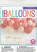 Double Stuffed Latex Balloon Arch Kit in Glam packaging with pink, blush, and cream balloon garland display and 28 balloons included.