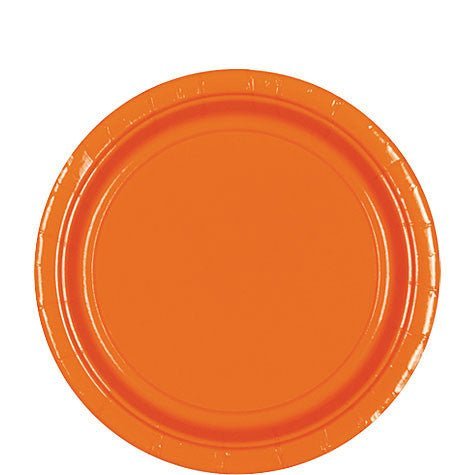 Orange Peel Lunch Paper Plates 8.5" | 20ct
