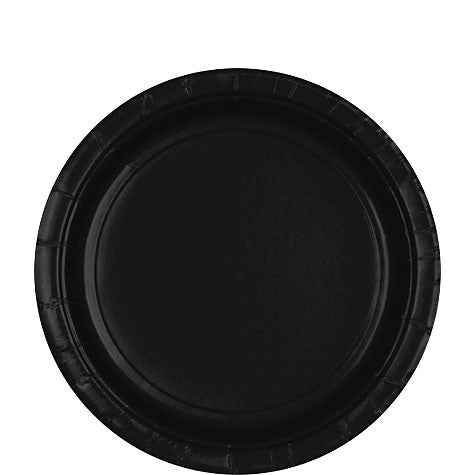 Black 8.5'' Paper Plates | 20ct