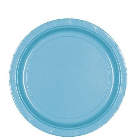 Caribbean Blue Lunch Paper Plates 8.5" | 20ct