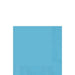 Stack of forty Caribbean blue paper napkins with a textured bottom edge visible against a white background.