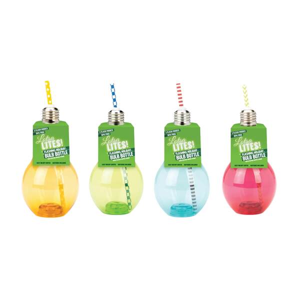 Christmas Light Up Bulb Bottle 12oz | 1 ct