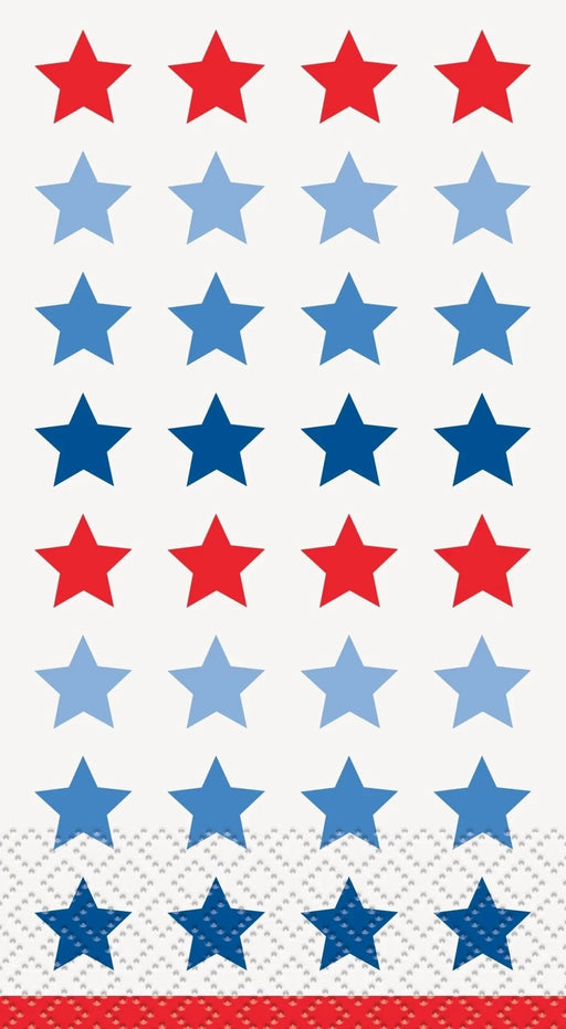USA Patriotic Stars Dinner Napkins | 16 ct