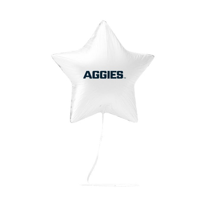 A 17 inch licensed USU Aggies Mylar Balloon.