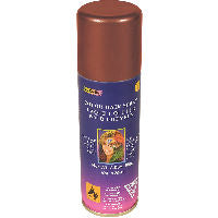 Brown Hairspray shown against a plain white background — a Halloween costume accessory.
