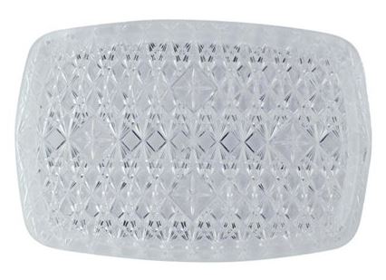 Crystal Cut Tray | 18" x 12"