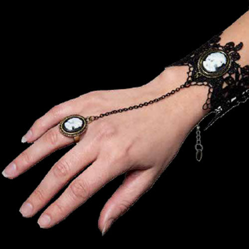 Adult Gothic Bracelet and Ring Set | 1 ct