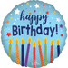 18in Birthday Candles Confetti Balloon | 1ct - Party Supplies